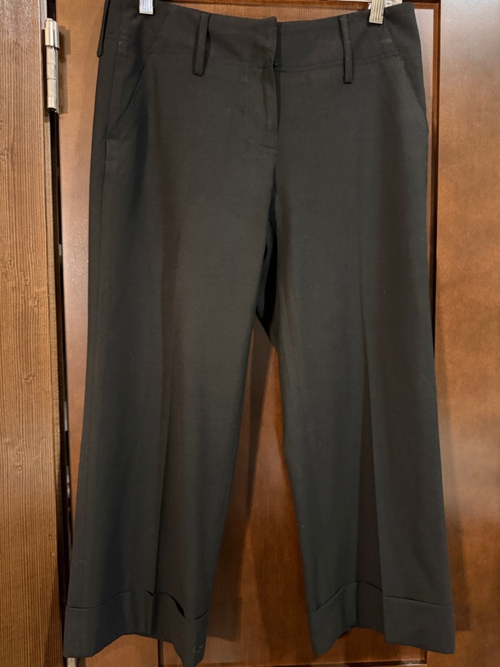 Michael Kors Classic Black Wide-Leg Dress Crop Pant